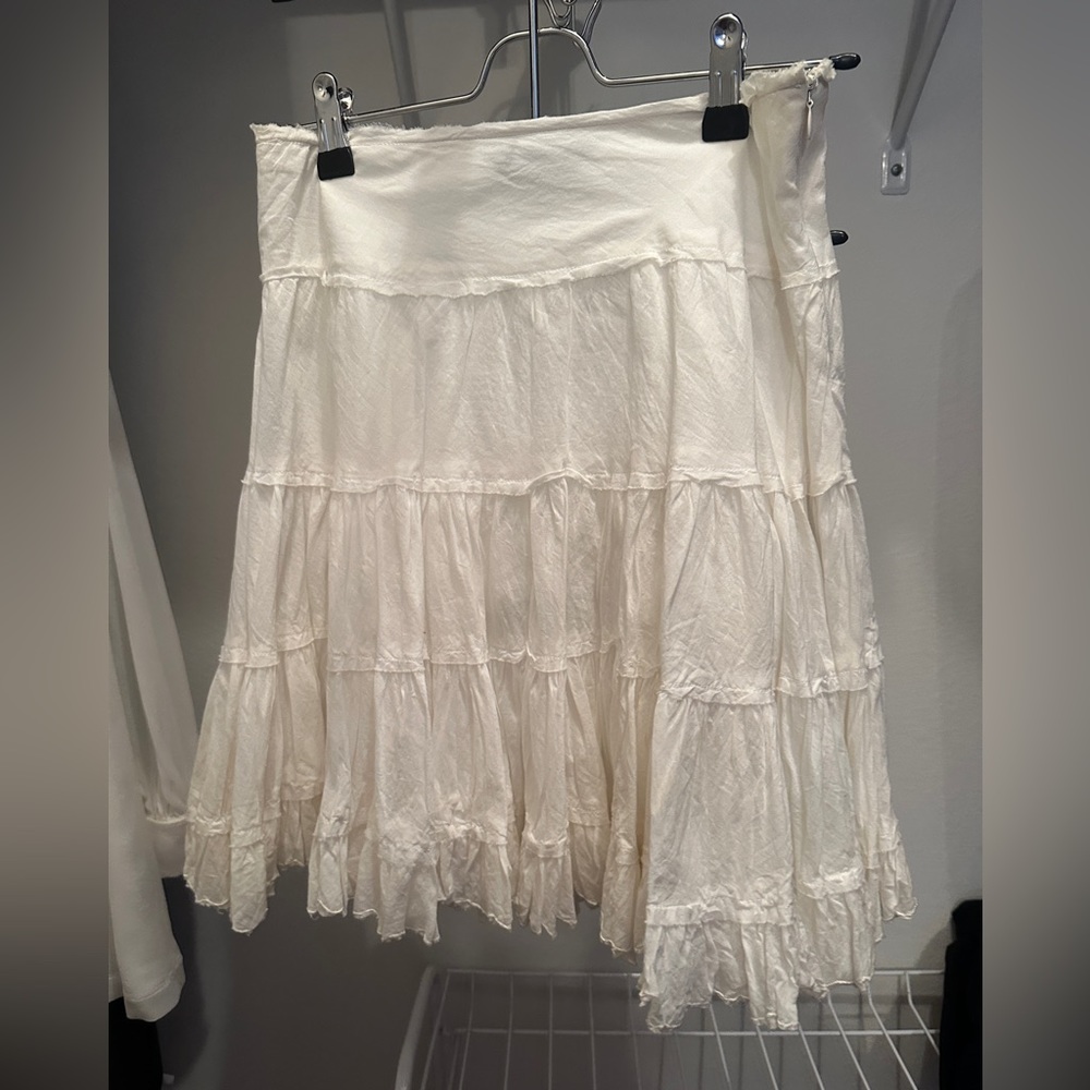 Vintage White gauzy skirt